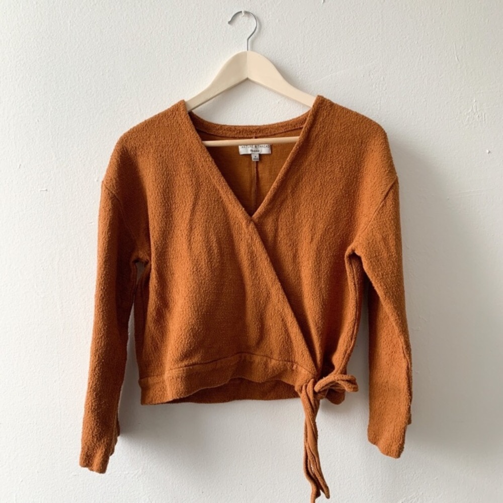 Madewell faux wrap shirt